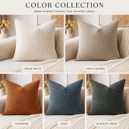 Loomline - Textured Chenille Pillow Cover - Urban Alcove