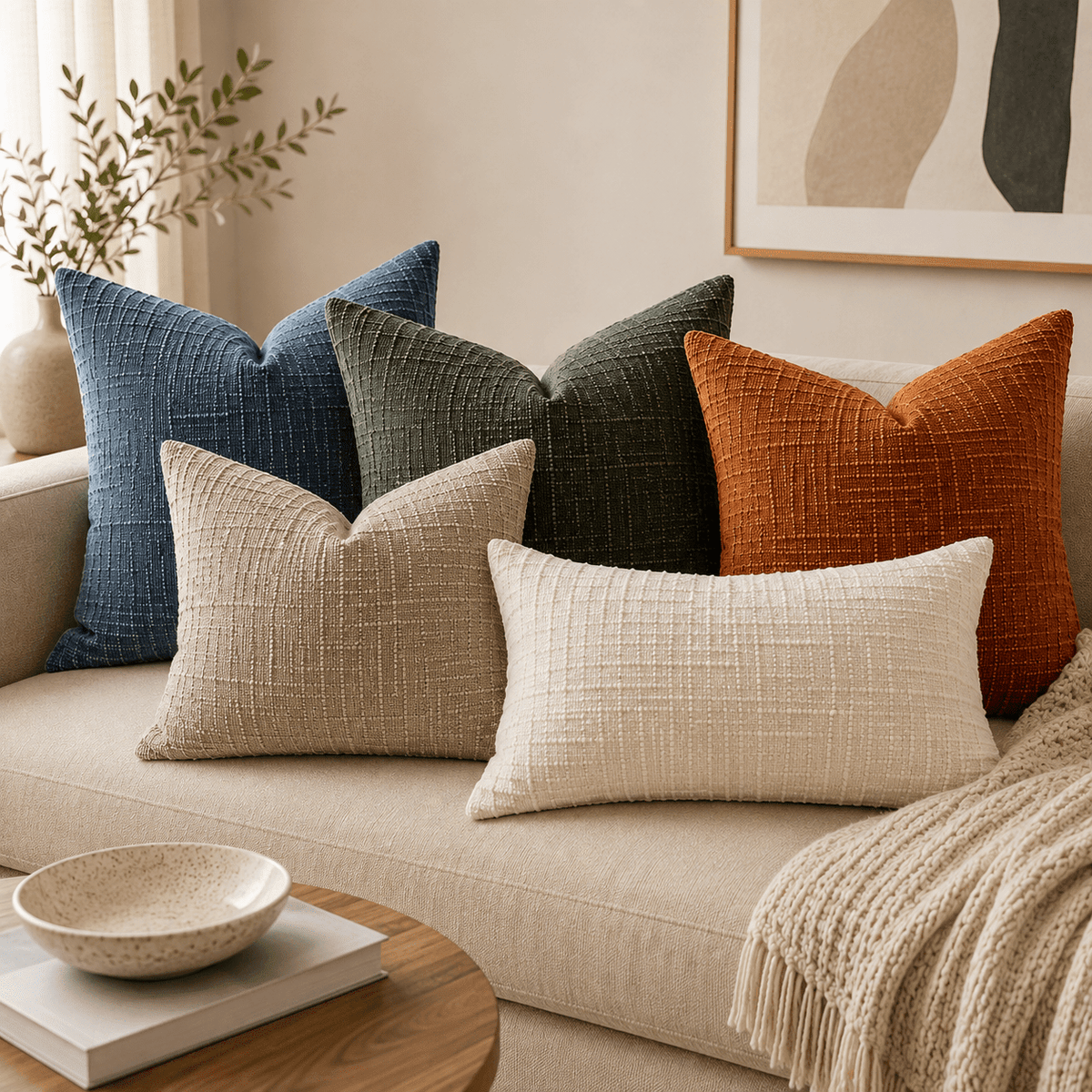 Loomline - Textured Chenille Pillow Cover - Urban Alcove