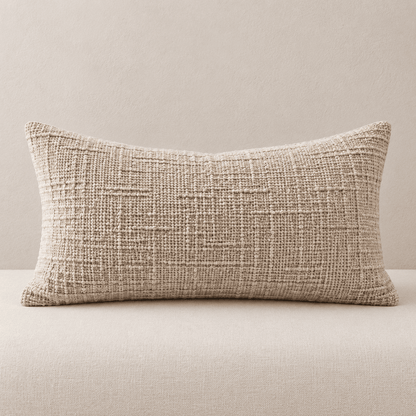 Loomline - Textured Chenille Pillow Cover — Light Camel / 30X50Cm in a clean warm-neutral product setting