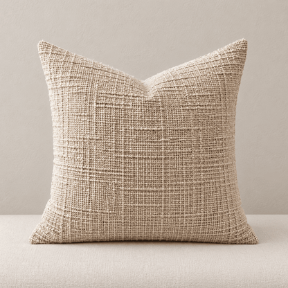 Loomline - Textured Chenille Pillow Cover — Light Camel / 45X45Cm in a clean warm-neutral product setting