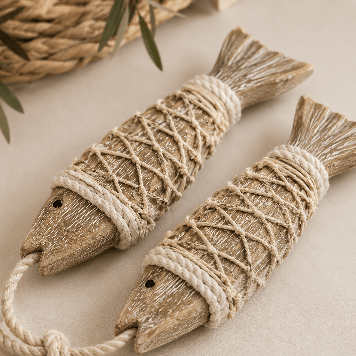 Tidewood - Rustic Coastal Fish Wall Hanging - Urban Alcove