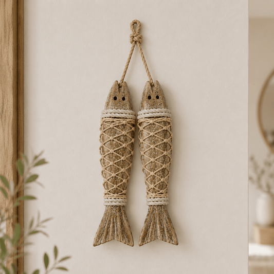 Tidewood - Rustic Coastal Fish Wall Hanging - Image
