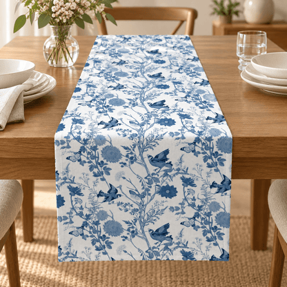 Briarwing - Botanical Bird Table Runner - Urban Alcove