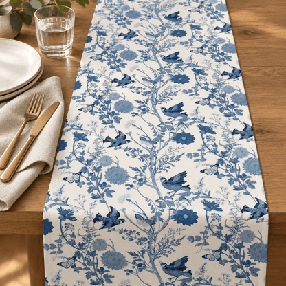 Briarwing - Botanical Bird Table Runner - Urban Alcove