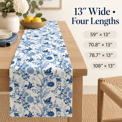 Briarwing - Botanical Bird Table Runner - Urban Alcove