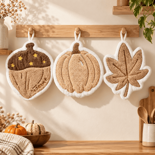 Autumn Hearth - Shaped Hanging Hand Towel - Image