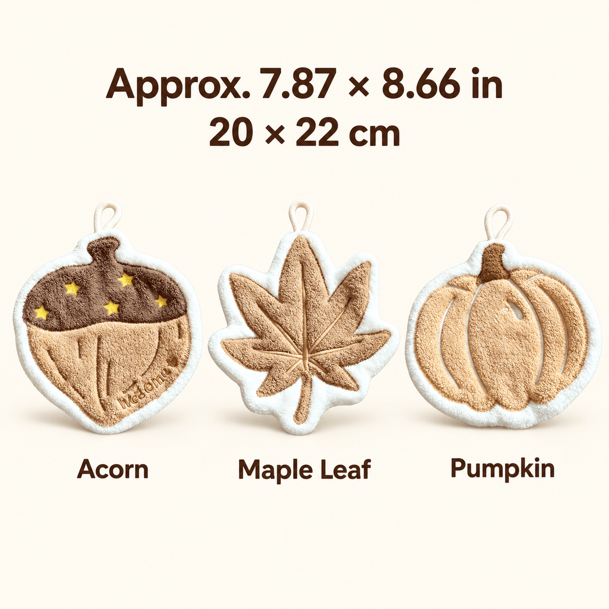Autumn Hearth - Shaped Hanging Hand Towel - Urban Alcove