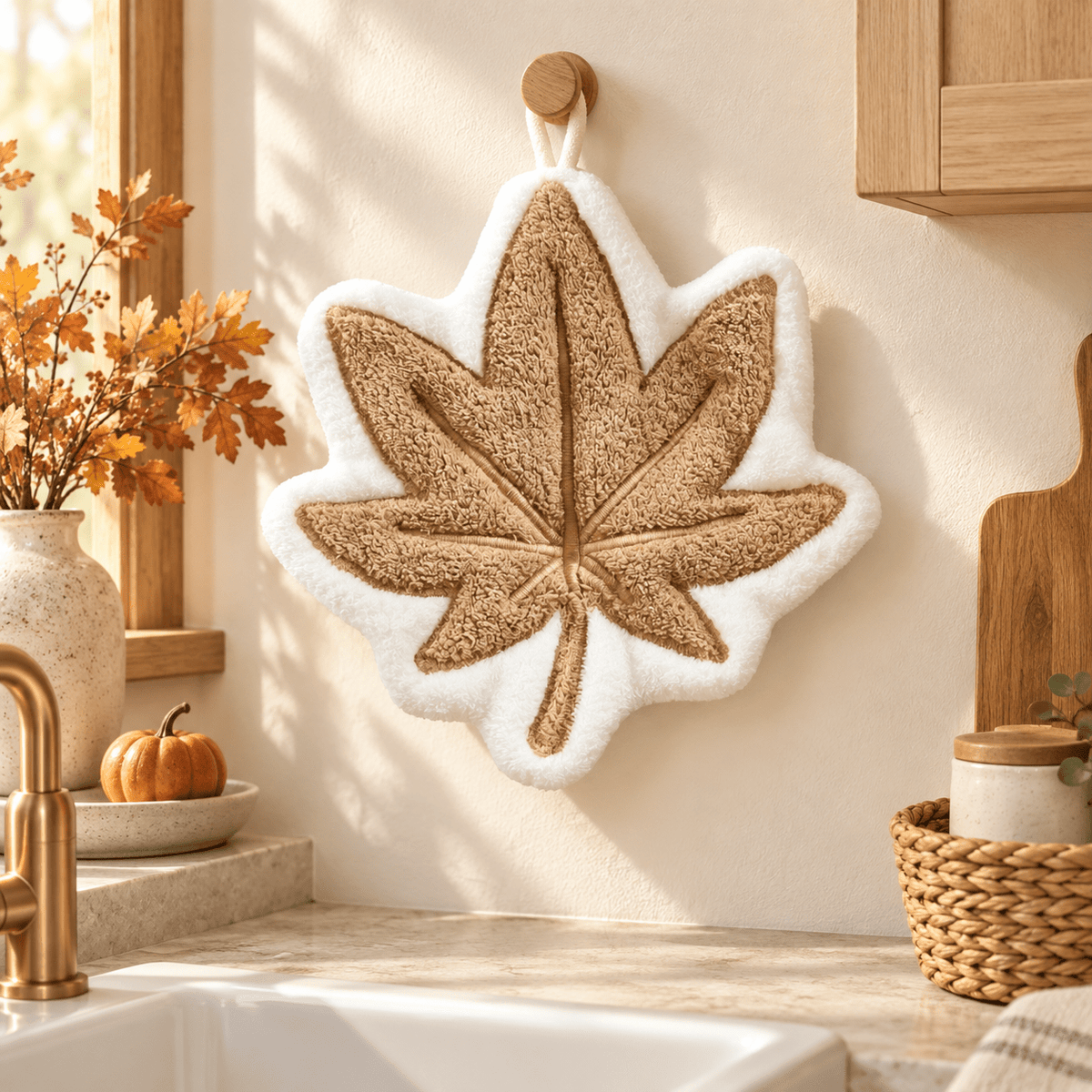 Autumn Hearth - Shaped Hanging Hand Towel - Urban Alcove