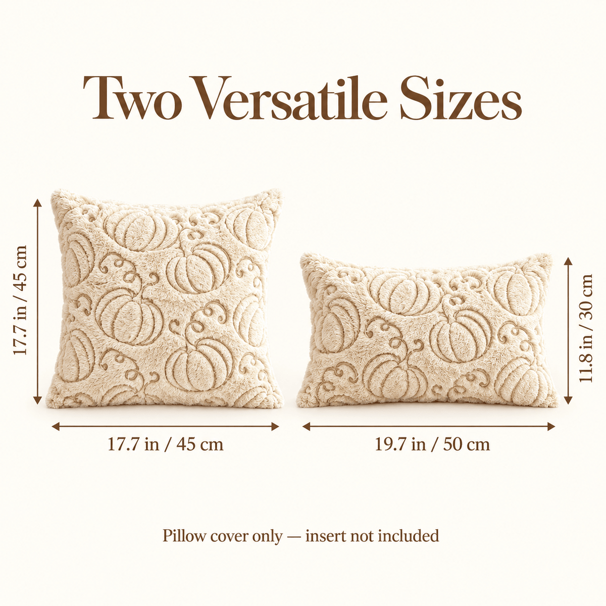 Fablewood - Plush Embroidered Fall Pillow Cover - Urban Alcove