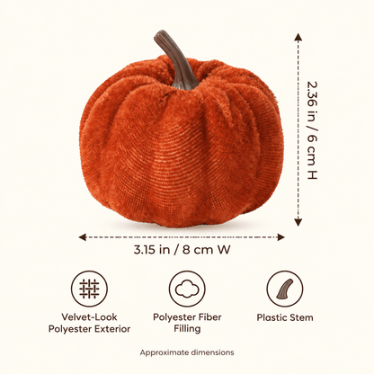 Harvest Plush - 12-Piece Plush Mini Pumpkin Décor Set - Urban Alcove