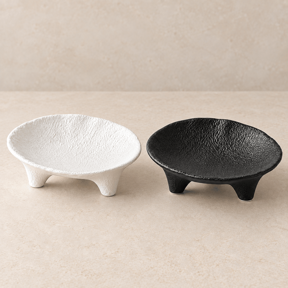 Tria - Three-Legged Ceramic Jewelry Tray - Urban Alcove