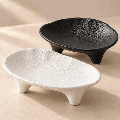 Tria - Three-Legged Ceramic Jewelry Tray - Urban Alcove