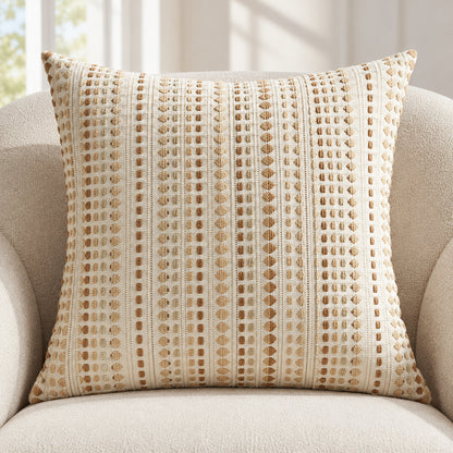 Tessara - Textured Chenille Stripe Pillow Cover