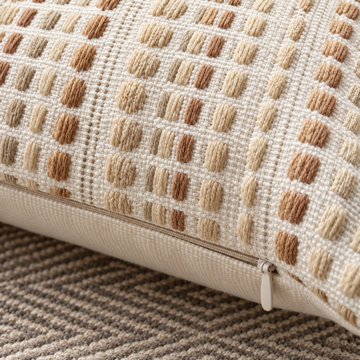 Tessara - Textured Chenille Stripe Pillow Cover