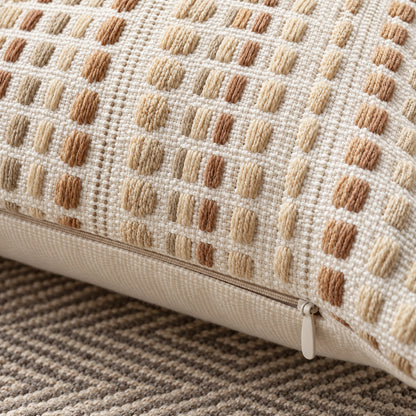 Tessara - Textured Chenille Stripe Pillow Cover