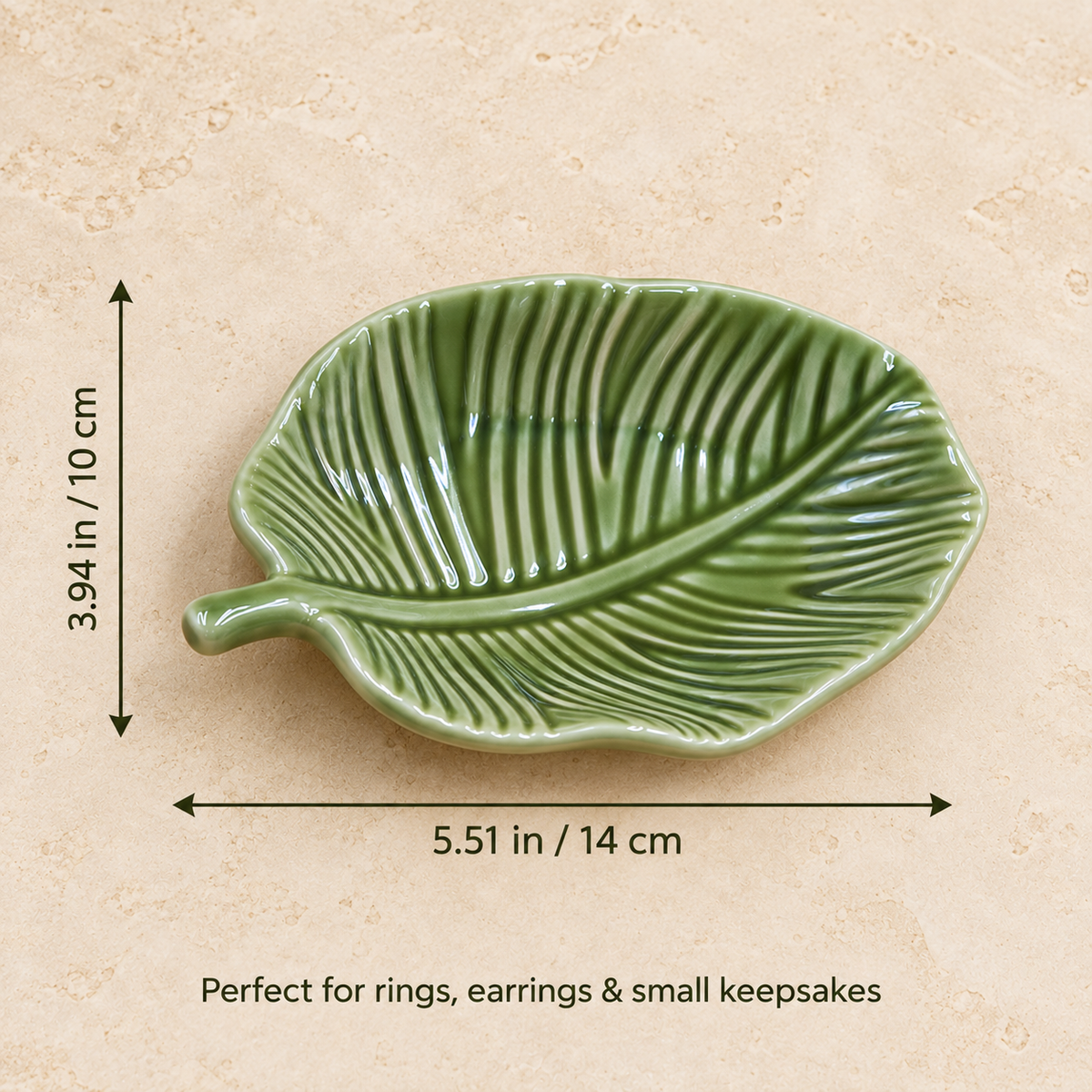 Laurel - Ceramic Leaf Trinket Dish