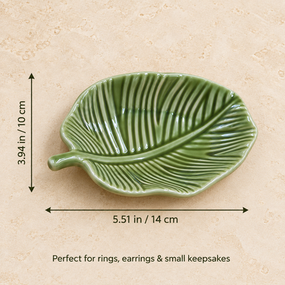 Laurel - Ceramic Leaf Trinket Dish