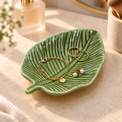 Laurel - Ceramic Leaf Trinket Dish
