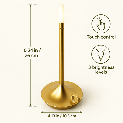 Heritage Glow - Rechargeable LED Desk Lamp - Urban Alcove