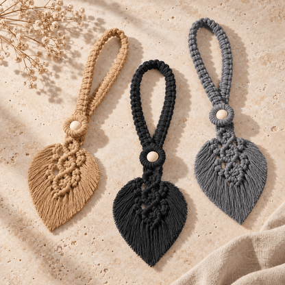 Sylvan Knot – Braided Leaf Curtain Tiebacks, Set of 2