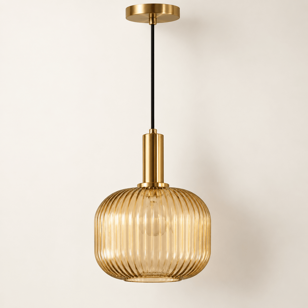 Vetra – Ribbed Glass Pendant Light - Urban Alcove