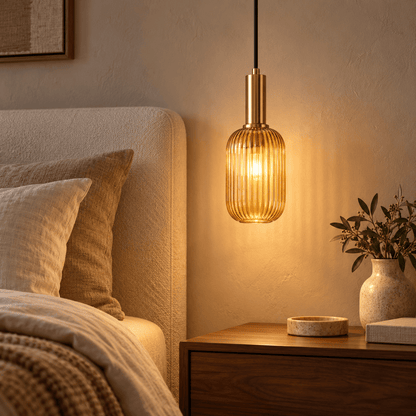 Vetra – Ribbed Glass Pendant Light - Urban Alcove