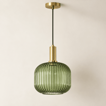 Vetra – Ribbed Glass Pendant Light - Urban Alcove