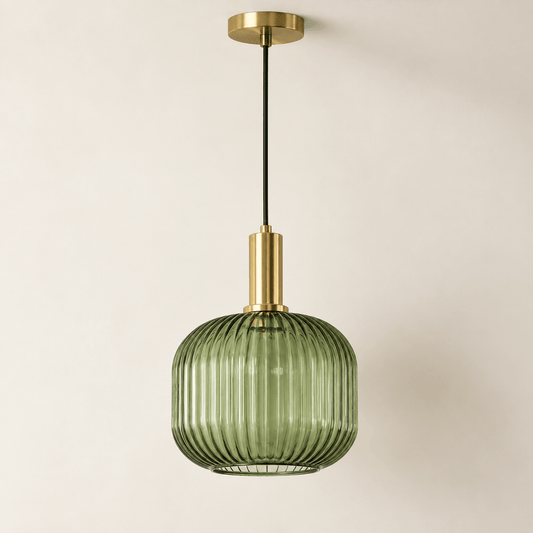 Vetra – Ribbed Glass Pendant Light - Image