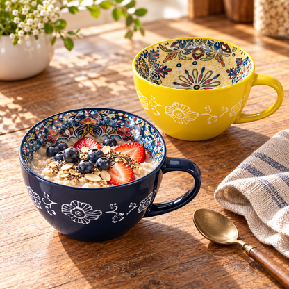 Fiora - Oversized Boho Porcelain Mug