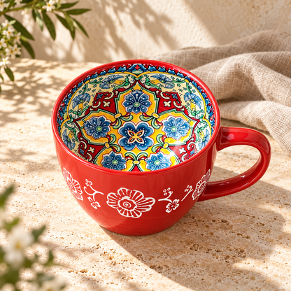 Fiora - Oversized Boho Porcelain Mug