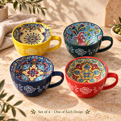 Fiora - Oversized Boho Porcelain Mug