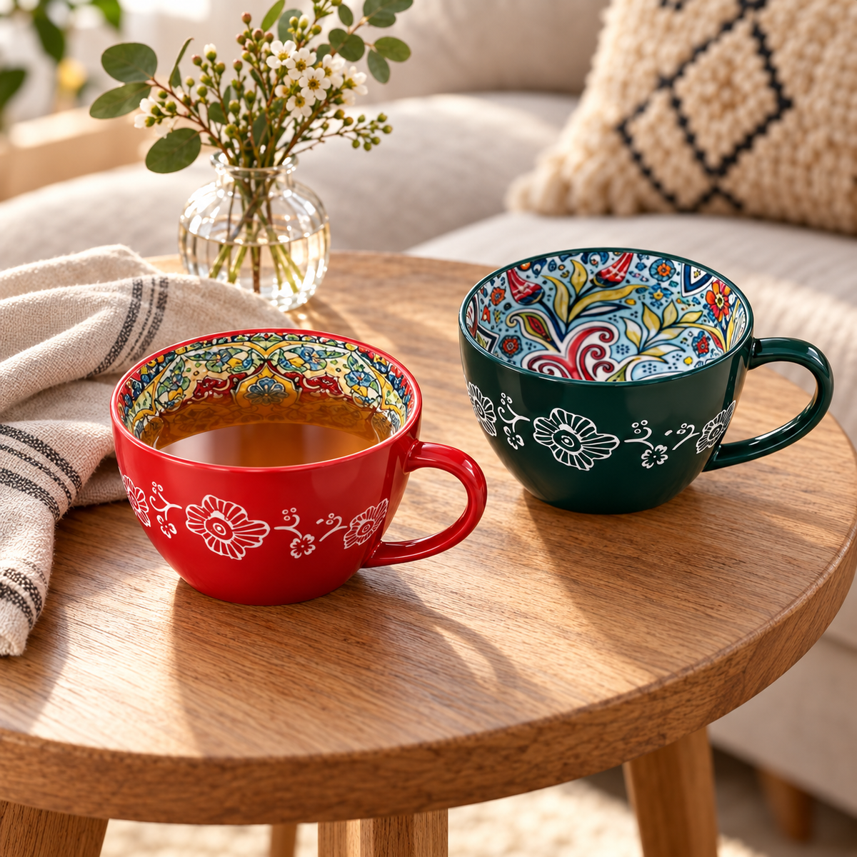 Fiora - Oversized Boho Porcelain Mug