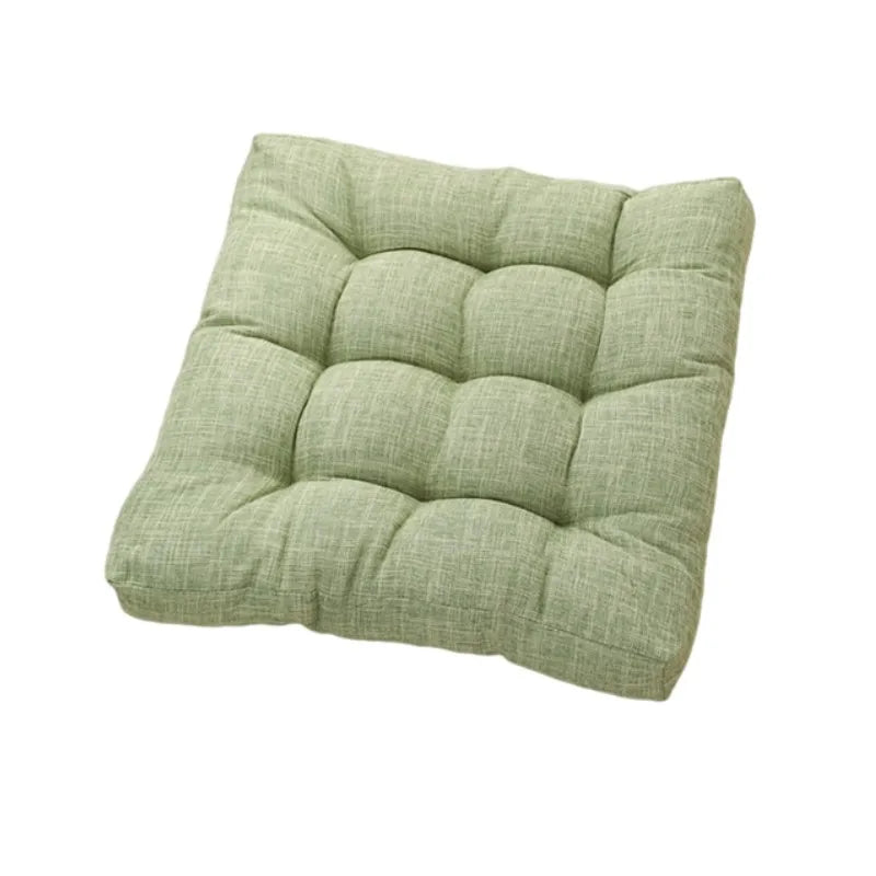 Linen Tufted Seat Cushion Square Large Floor Cushions Futon Meditation Yoga Thickened Floor Seating Pillow Tatami Kids Seat Pads