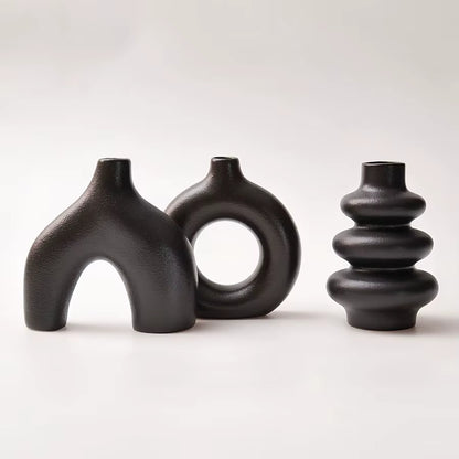 Bohemian Ceramic Vase Set, Decorative Vase Ornaments, Wedding Living Room, Bedroom, Coffee Shop, Dining Table Decoration Gifts