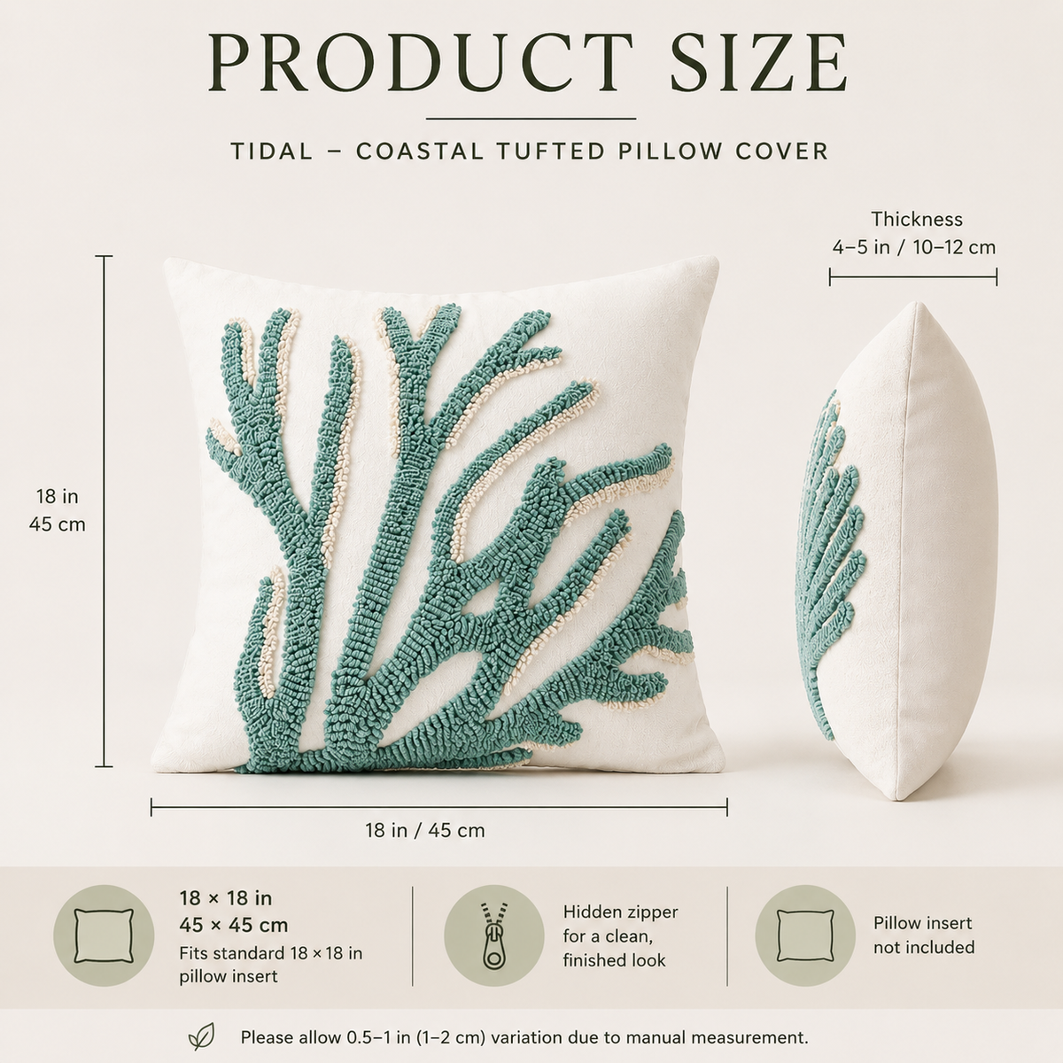 Coastal Pillow Size
