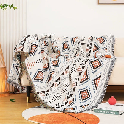 Bohemian Plaid Cotton Blanket for Sofa Bed Decoration Blankets Camping Picnic Blanket Sofa Cover Throw Blanket Bedspread Decor