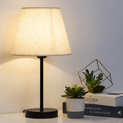 Bedroom Decoration with Iron Fabric Cover and Bedside Lamp