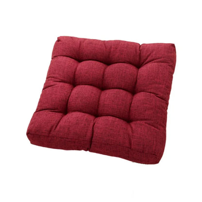 Linen Tufted Seat Cushion Square Large Floor Cushions Futon Meditation Yoga Thickened Floor Seating Pillow Tatami Kids Seat Pads