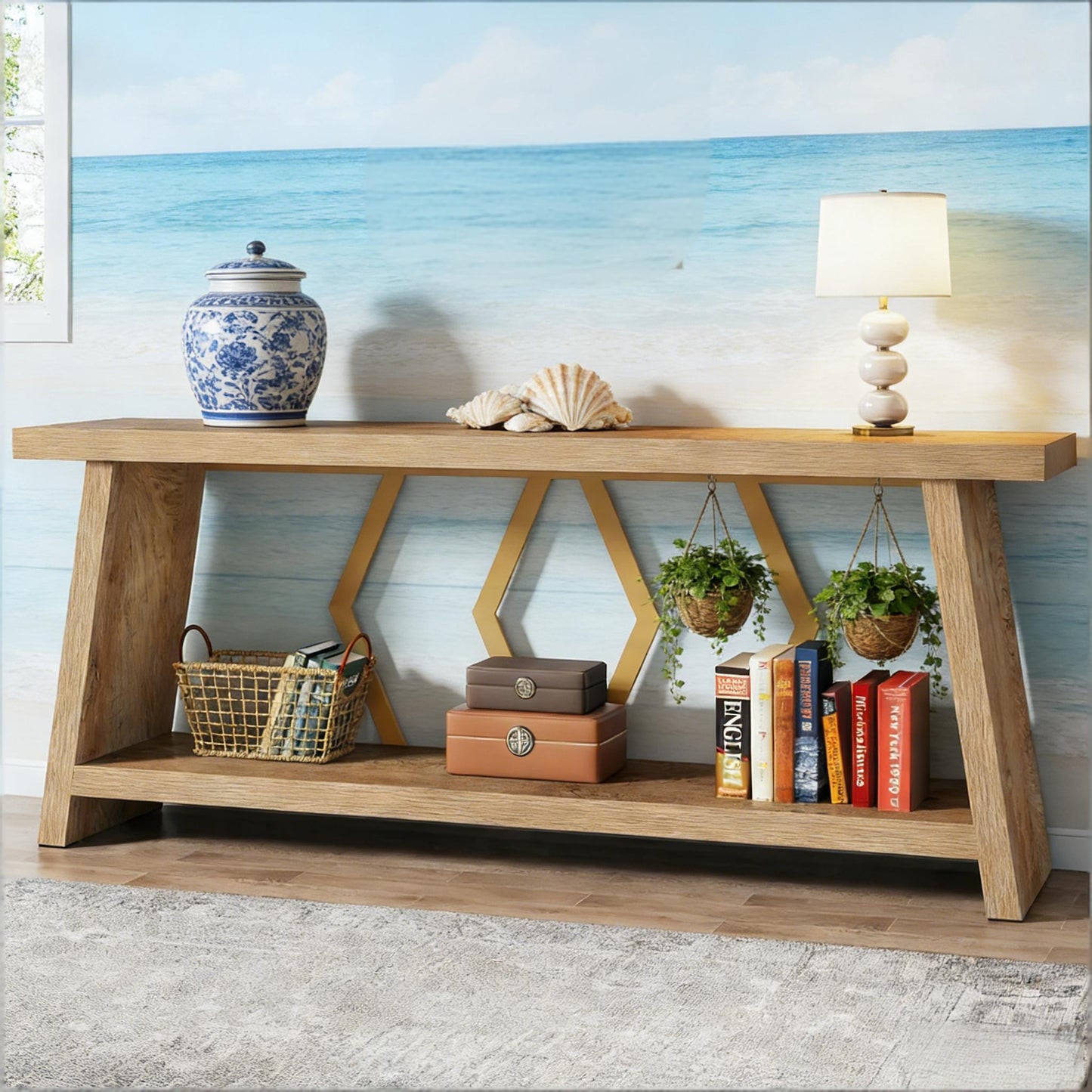 Sofa Table,Storage Console Table,Entryway Table