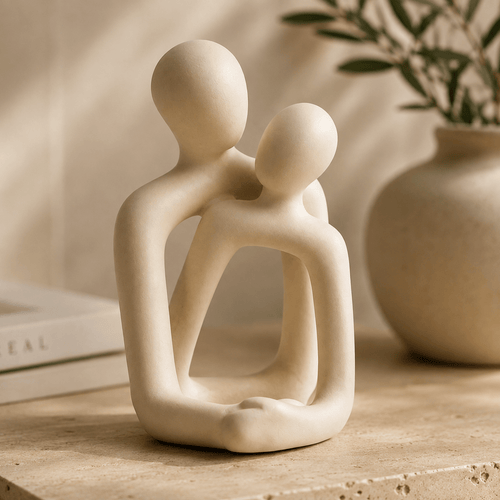 Embrace - Modern Resin Couple Sculpture
